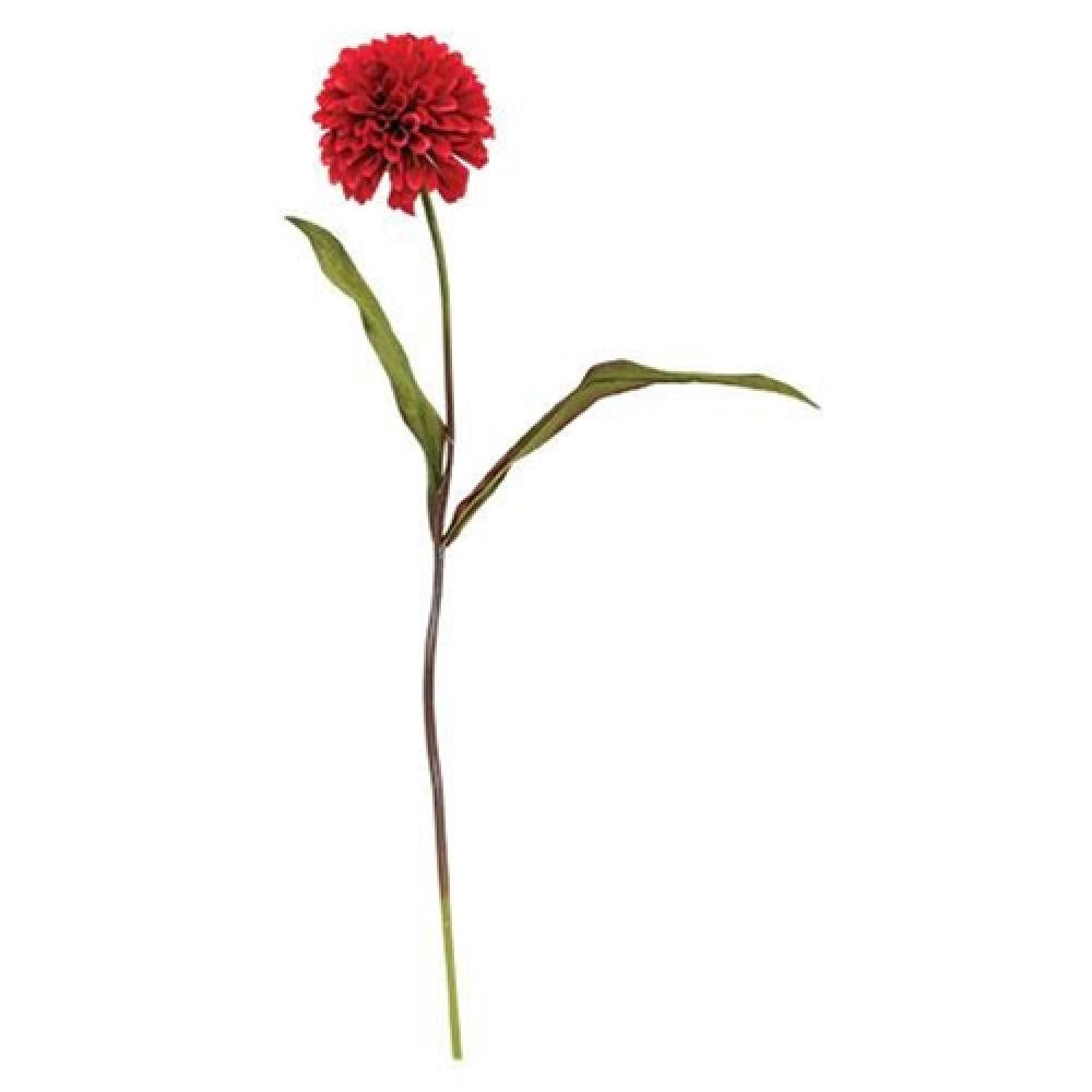 Ball Chrysanthemum Spray Red 29 - Artificial Silk Flower Stems for Home Decor, Wedding Bouquets, and Floral Arrangements