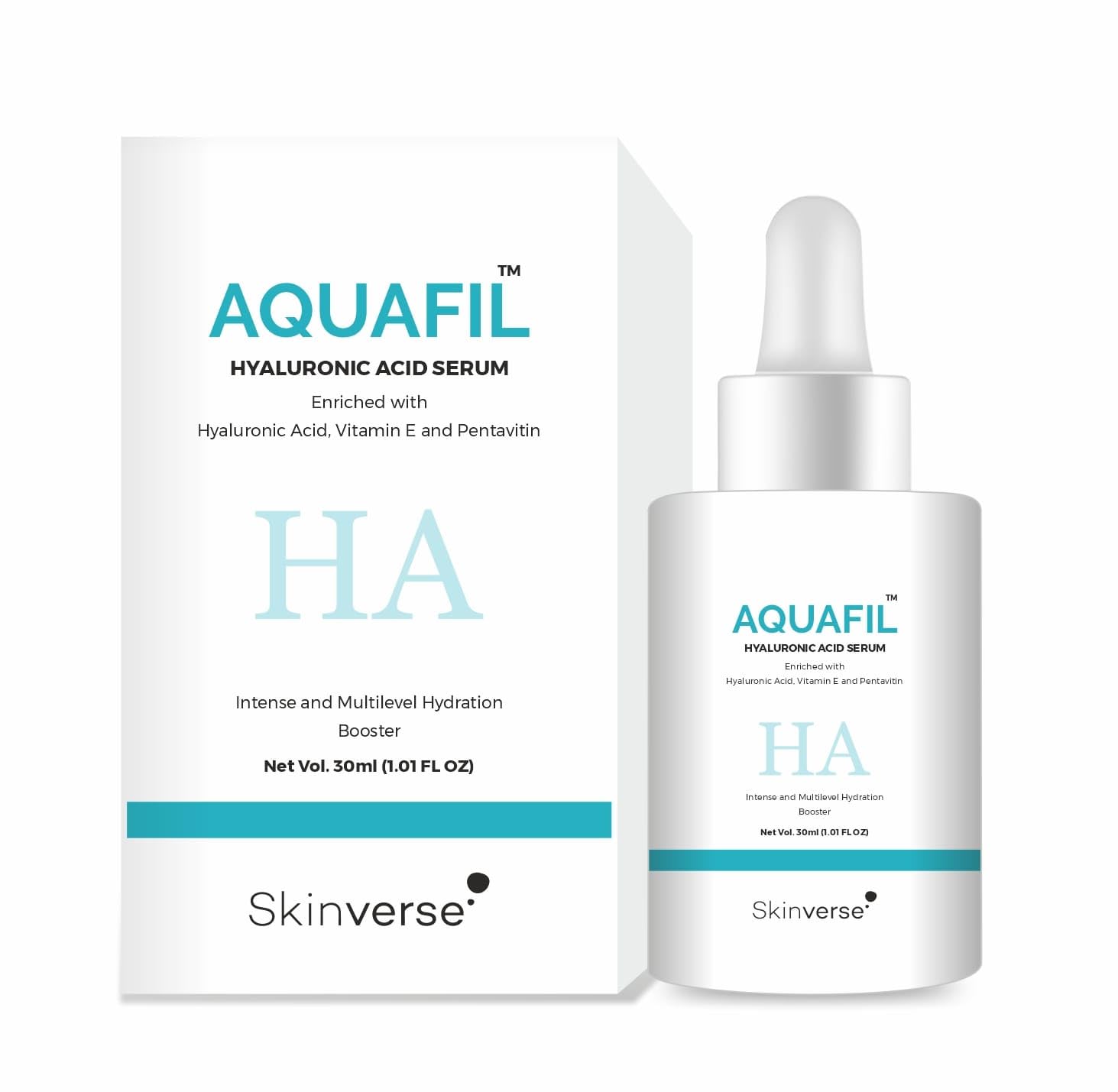 Skinverse Aquafil Serum - Hydrating & Anti-Aging Face Serum for Glowing Skin | Day & Night Moisturizer for Dry, Sensitive Skin | Perfect for Daily Skincare Routine & Travel