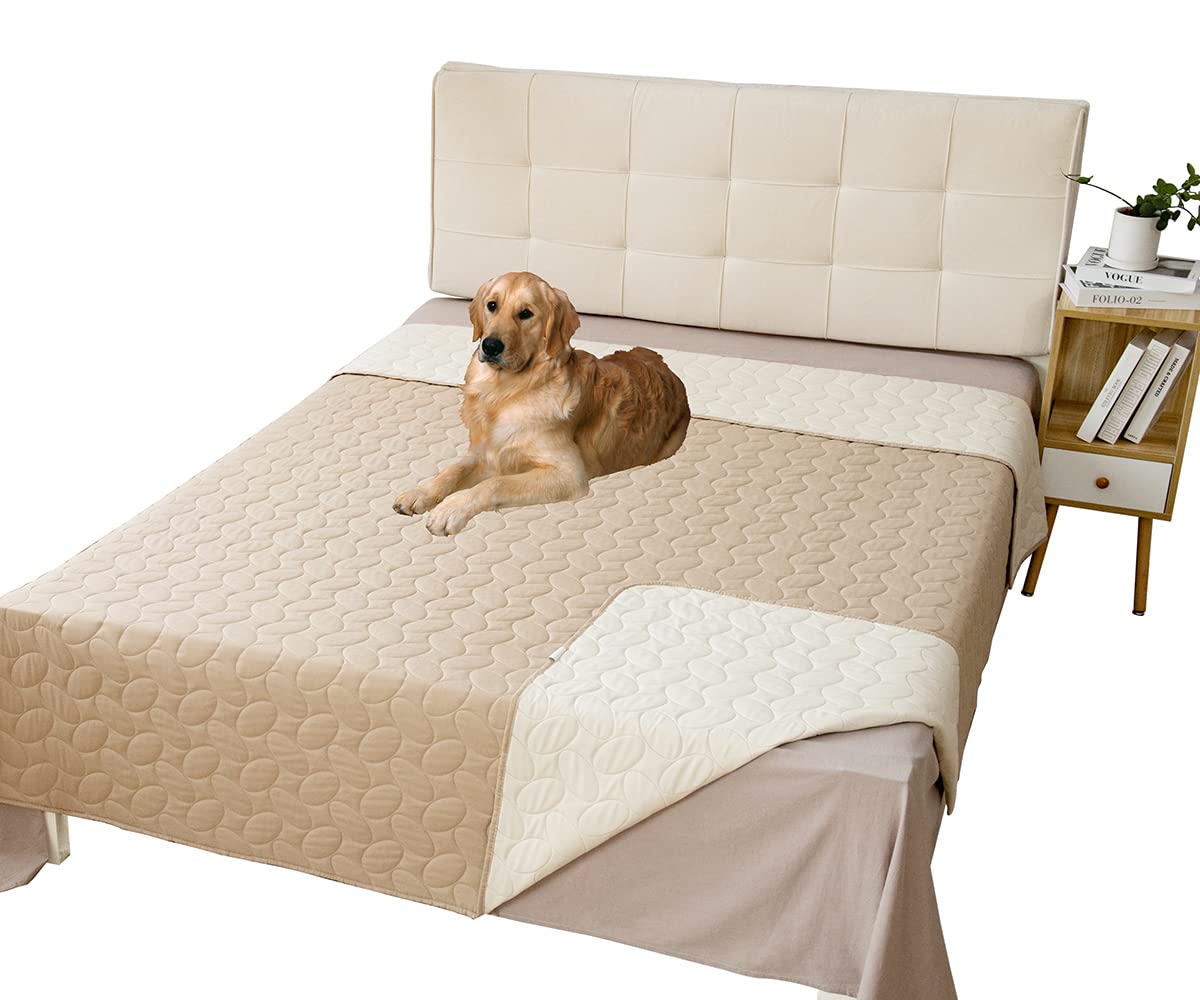 Ameritex Waterproof Reversible Dog Bed Blanket - Soft Pet Sofa Cover for Furniture Protection, Couch & Bed - Ideal for Dogs, Cats & Pets at Home or Travel