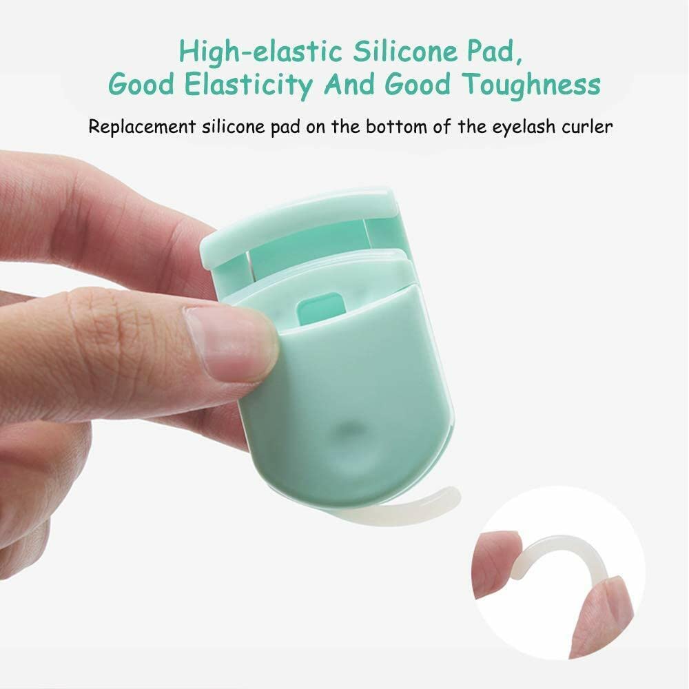 Professional Mini Eyelash Curler with Silicone Padding - Salon Quality Lash Lift Tool for Women (Green) - Perfect for Home Use, Travel & Professional Makeup Application
