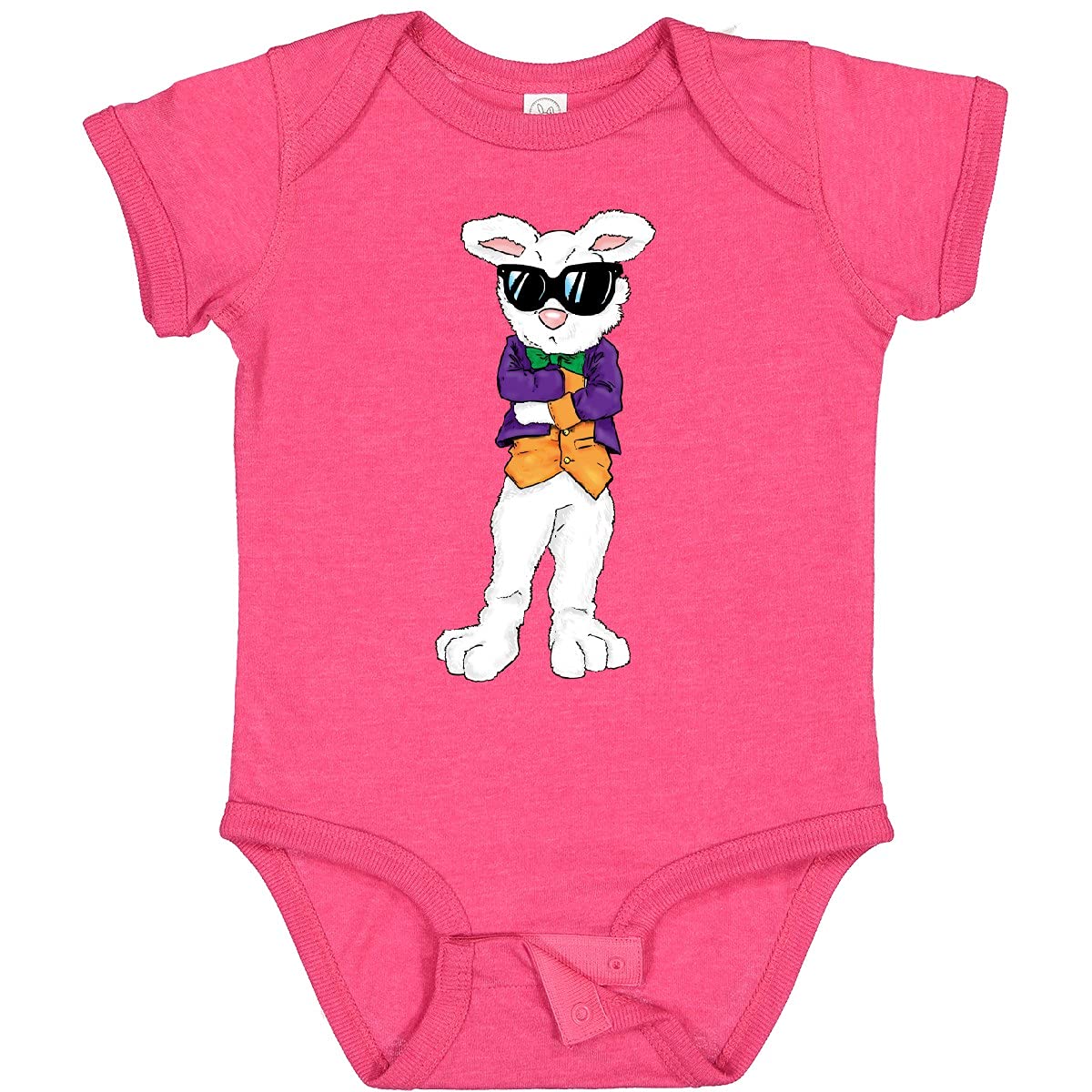 Inktastic Easter Bunny Boss with Sunglasses & Jacket Baby Bodysuit - Cute Easter Outfit for Infants & Toddlers - Perfect for Easter Photos, Egg Hunts & Spring Celebrations