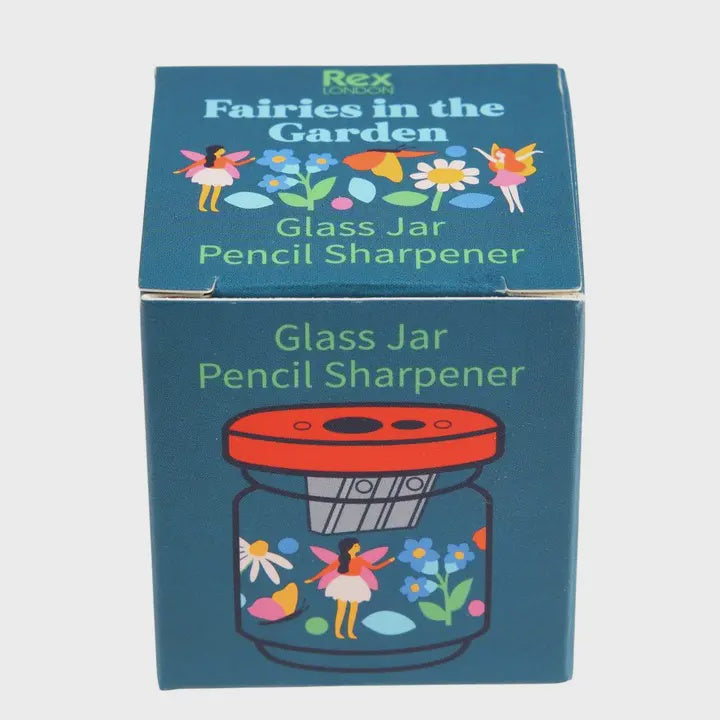 Fairy-Themed Glass Jar Pencil Sharpener - Cute Desk Organizer for School, Office & Art Supplies | Perfect for Kids Rooms, Study Desks & Gift Giving