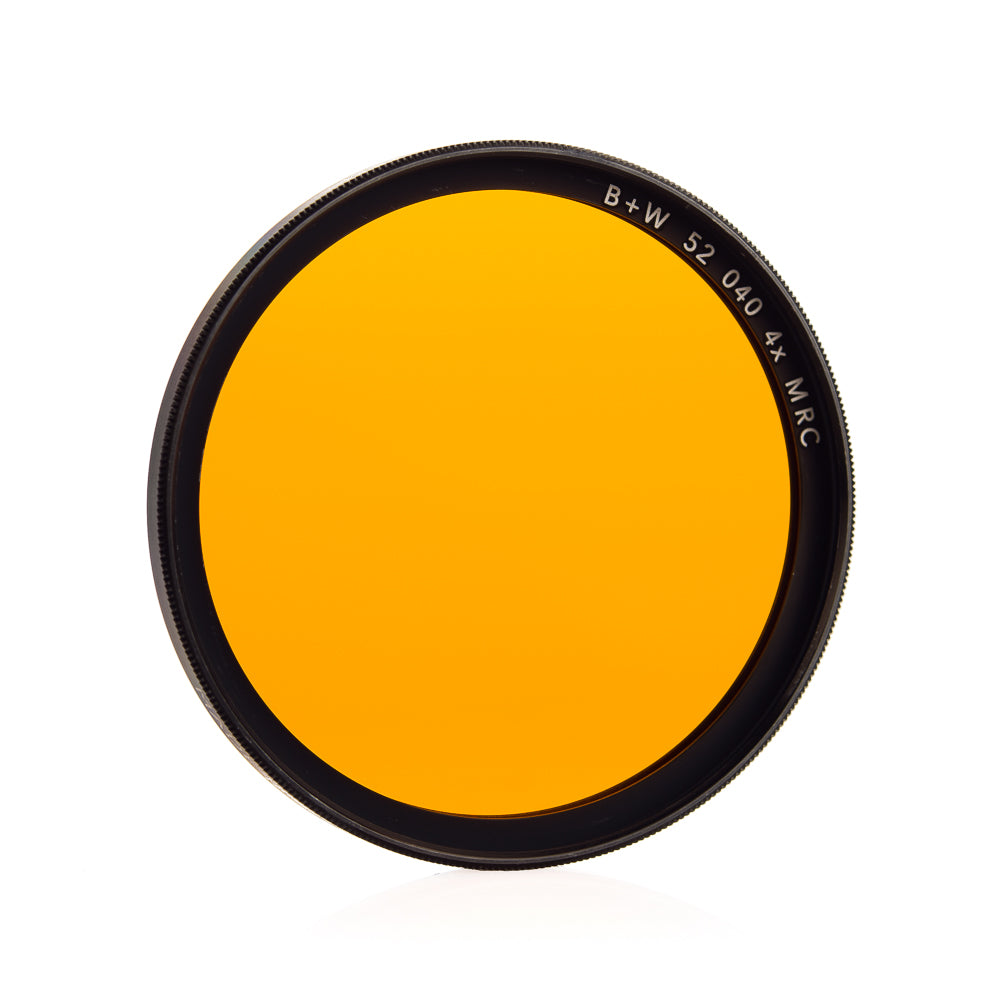 B+W 52mm Yellow Orange (040) MRC Filter for DSLR & Mirrorless Cameras - Enhance Landscape & Sunset Photography with Premium Multi-Resistant Coating