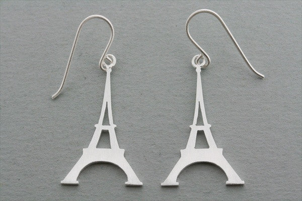Eiffel Tower Earrings Sterling Silver 925 - Elegant Parisian Jewelry for Women, Perfect for Travel, Date Night & Special Occasions