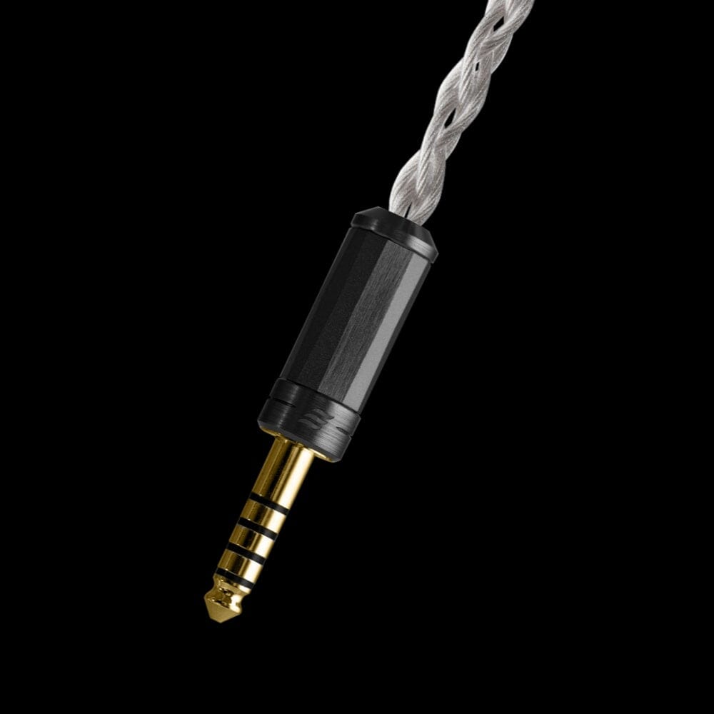 Premium Effect Audio Signature Series Cadmus Lite 4-Wire Silver Earphone Cable - HiFi Upgrade for IEMs | Perfect for Audiophiles & Music Lovers at Home or On-The-Go
