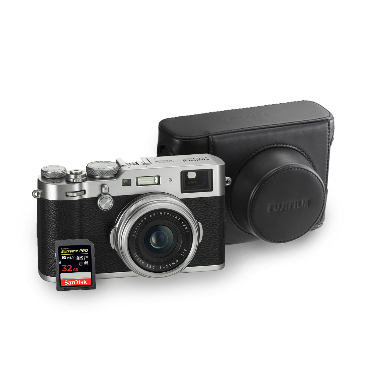 Fujifilm X100F 24.3MP APS-C Digital Camera with 23mm F2 Lens - Silver | Compact Travel & Street Photography Camera for Professionals & Enthusiasts