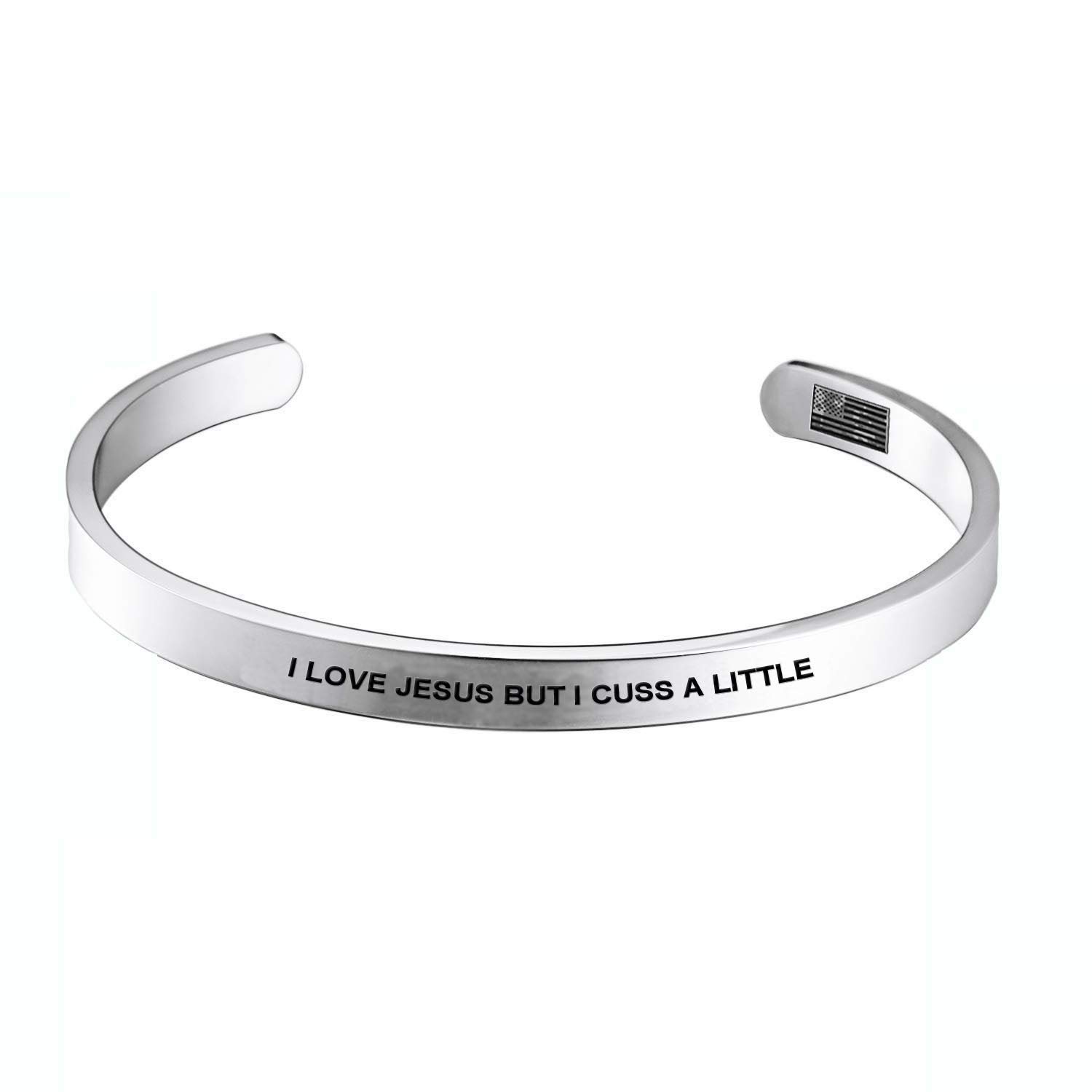 Personalized Engraved Mantra Cuff Bracelet for Women & Men - Crown Birthday Jewelry Gift for Her - Perfect for Yoga, Meditation & Spiritual Healing