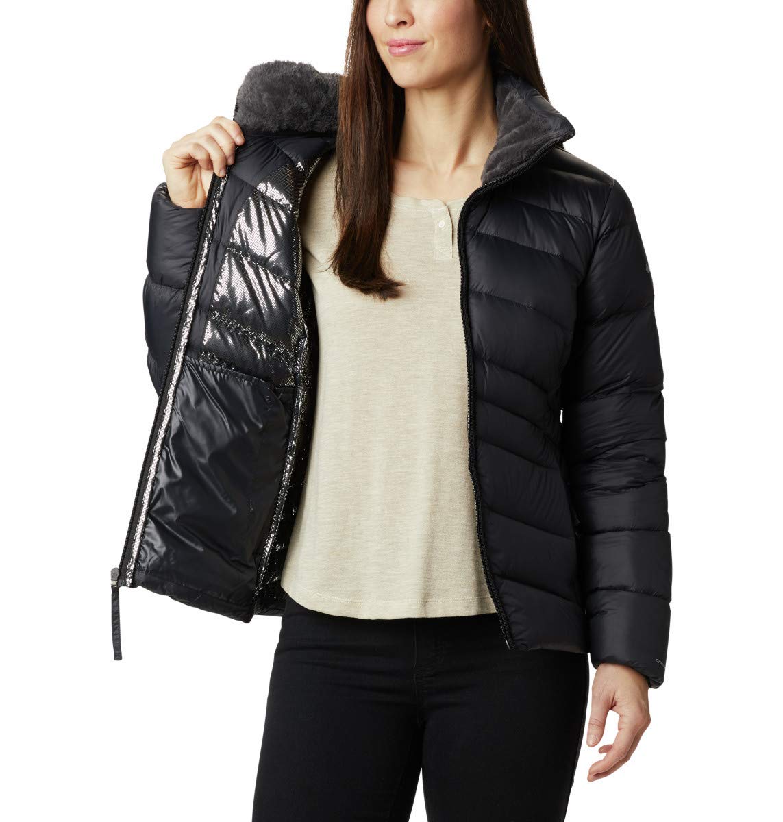 Columbia Women's Autumn Park Down Jacket - Lightweight Warm Winter Coat for Hiking, Travel & Outdoor Activities