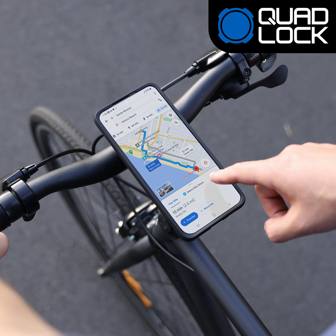 Premium Bike Handlebar & Stem Mount for Smartphones - Secure & Adjustable Cycling Phone Holder for Road & Mountain Bikes - Perfect for GPS Navigation & Fitness Tracking While Riding