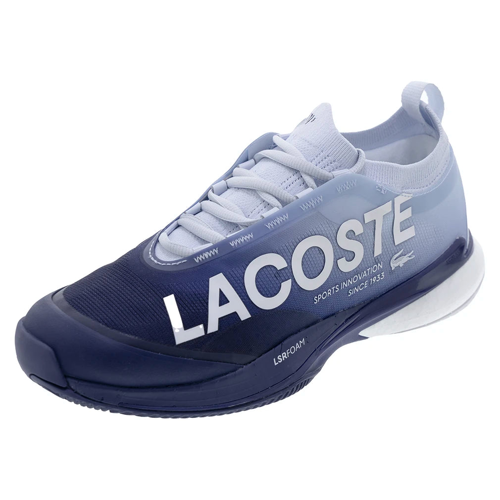 Men's AG LT25 Lite Tennis Shoes - Light Blue & Dark Blue | Lightweight & Breathable for Court Performance & Casual Wear