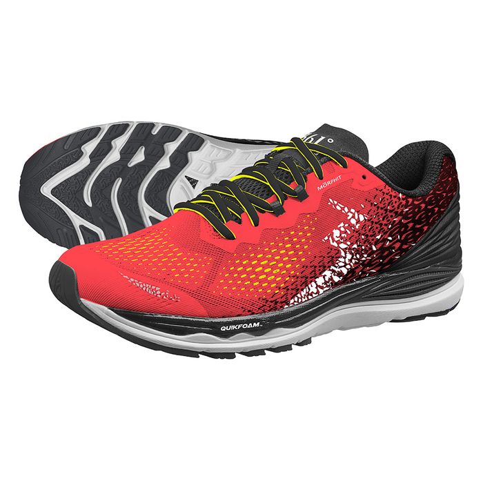361 MERAKI 3 Hazard/Black Women's Running Shoes - Lightweight Cushioned Sneakers for Jogging, Gym Workouts & Daily Wear