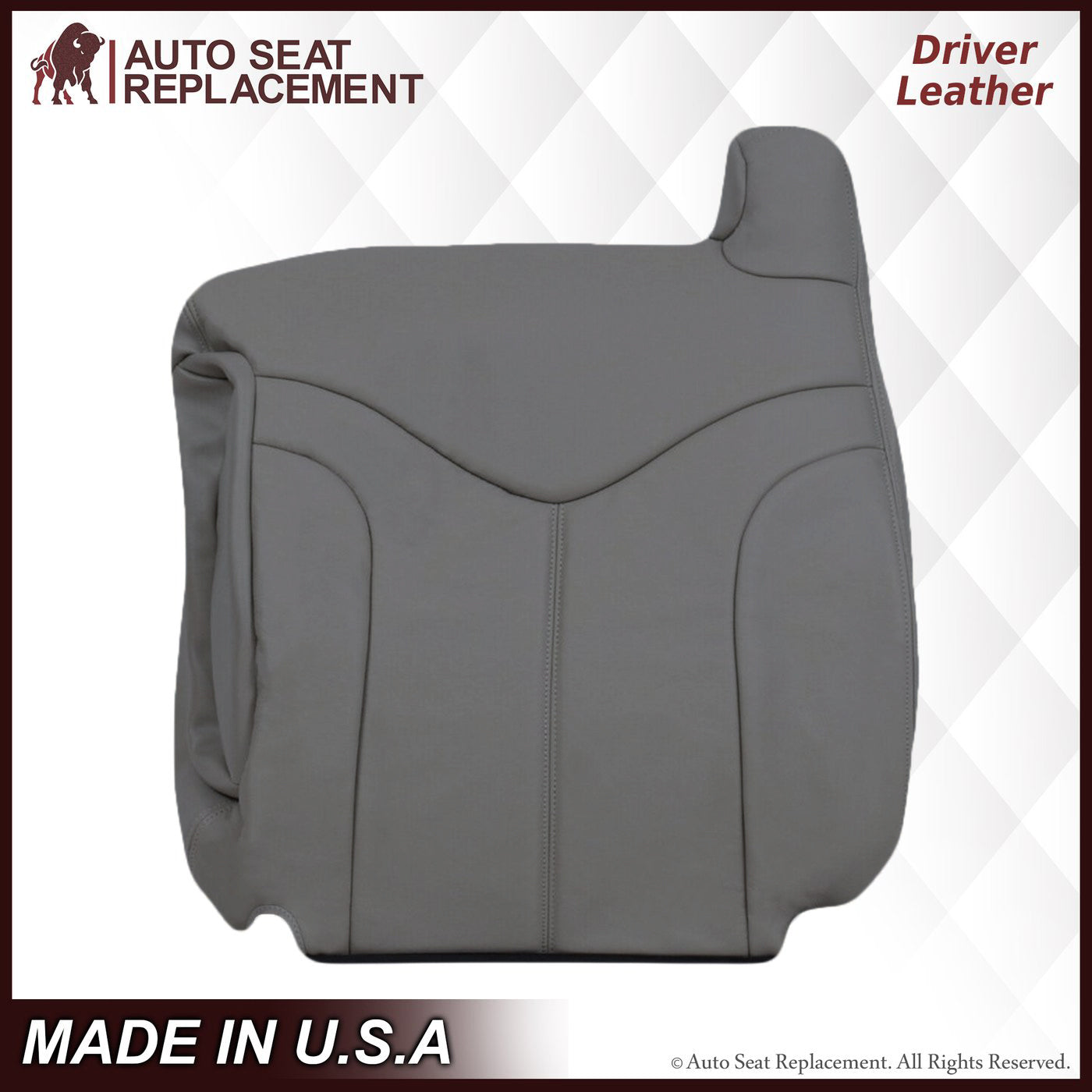 2000-2002 GMC Yukon & Sierra XL Custom Fit Seat Covers - Premium Pewter Gray Car Interior Accessories for Truck & SUV | Perfect for Road Trips, Daily Commute & Off-Road Protection
