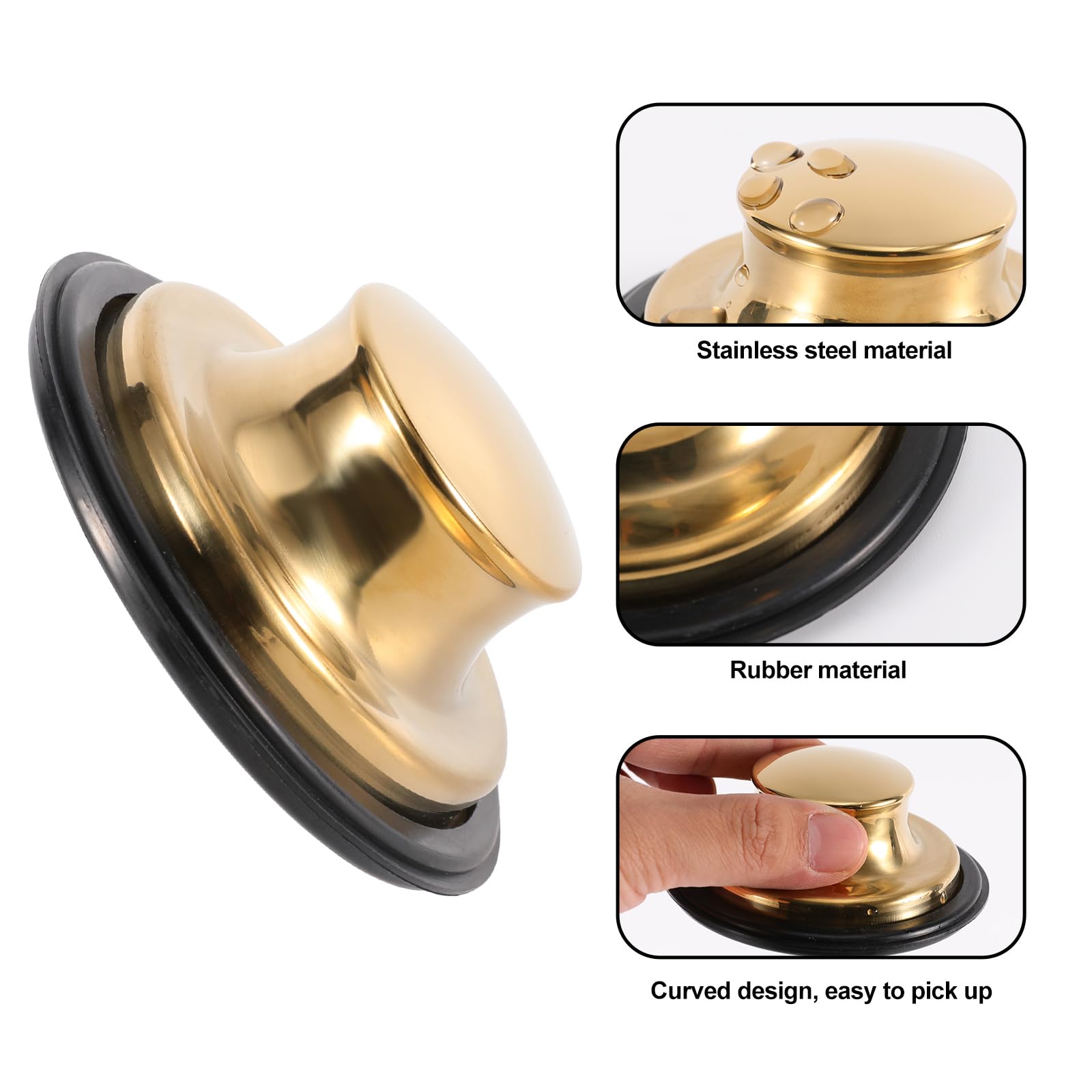 Stainless Steel Kitchen Sink Strainer & Stopper Set - 4.5