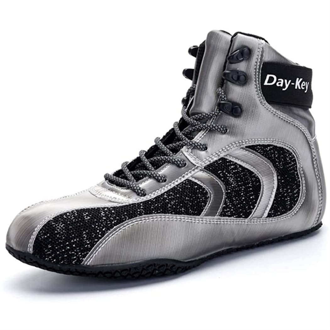Men's High Top Wrestling Shoes - Lightweight Kickboxing & Boxing Boots for Training, Gym & Martial Arts | Durable Athletic Shoes for MMA, Grappling & Fitness Workouts
