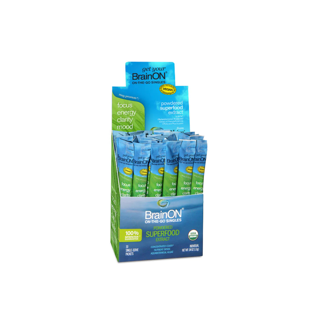 E3Live Blue-Green Algae & BrainON Nootropic Capsules/Powder - Boost Focus, Memory & Energy for Workouts, Study & Daily Performance