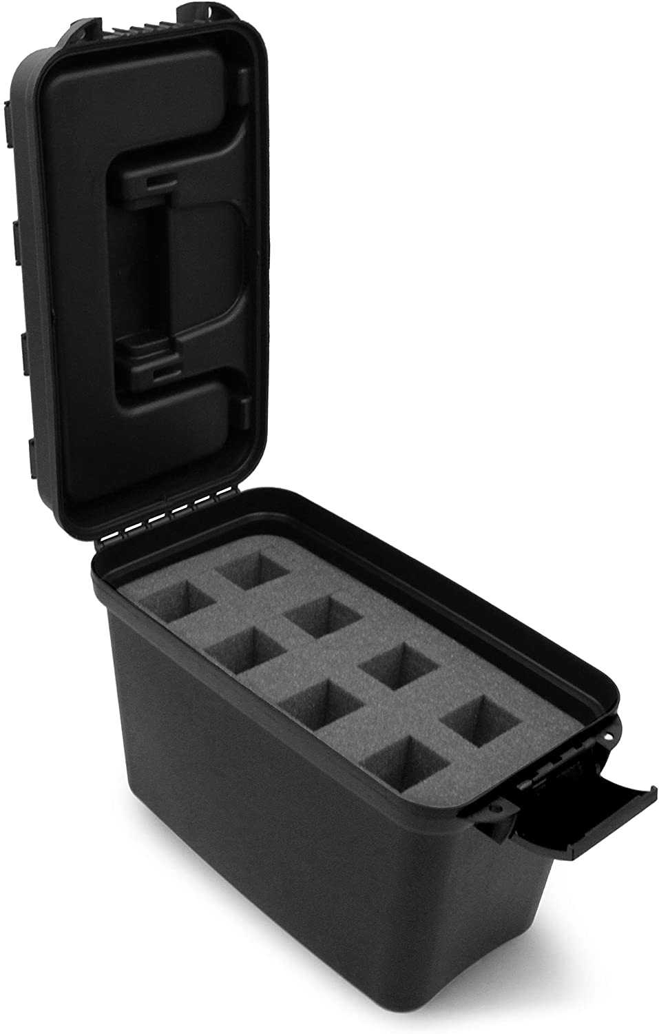 CASEMATIX Hard Shell 8 Microphone Case - Protective Storage for Wired 8 inch XLR Dynamic Cardioid Vocal Mics - Compatible with Shure, Sennheiser, Behringer, Audio Technica - Perfect for Studio Recording, Live Performances & Travel