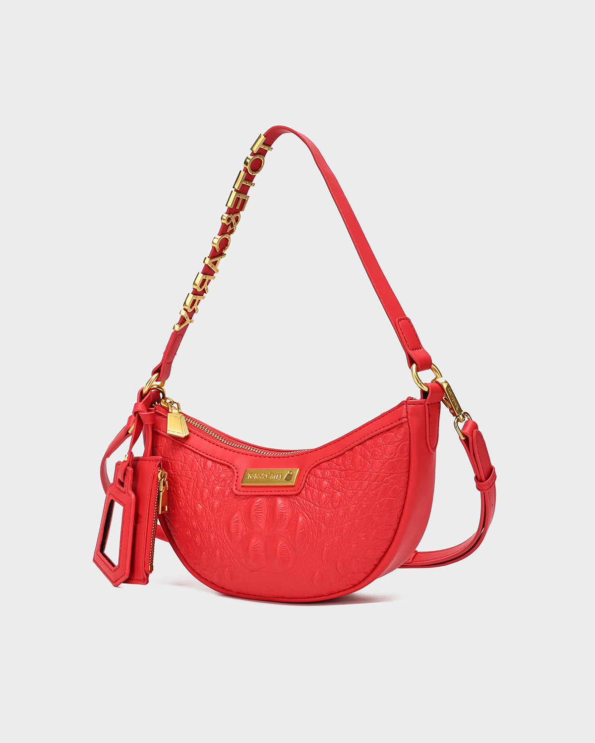 Stylish Red Shoulder Purse for Women - Trendy Crossbody Bag with Adjustable Strap - Perfect for Daily Use, Travel & Shopping