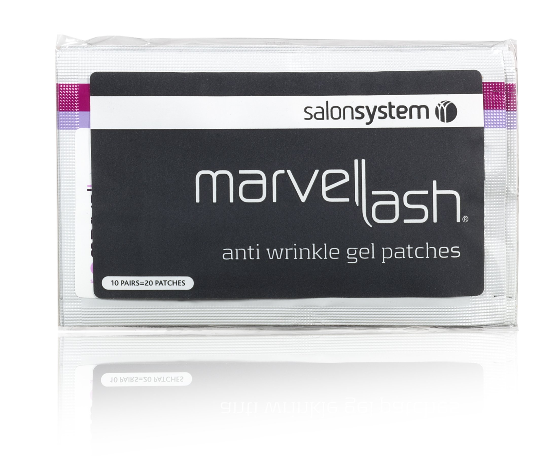 SalonSystem Marvel Lash Anti-Wrinkle Gel Eye Patches - 10 Pairs Pack | Hydrating Under Eye Treatment for Dark Circles & Fine Lines | Perfect for Night Care & Travel Skincare Routine
