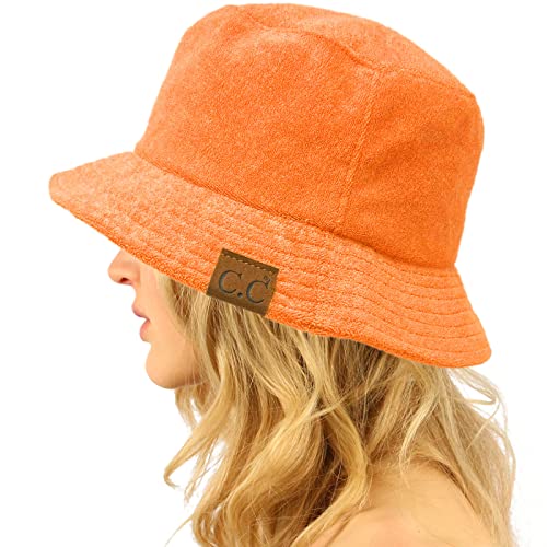 Terry Cloth Solid Orange Sorbet