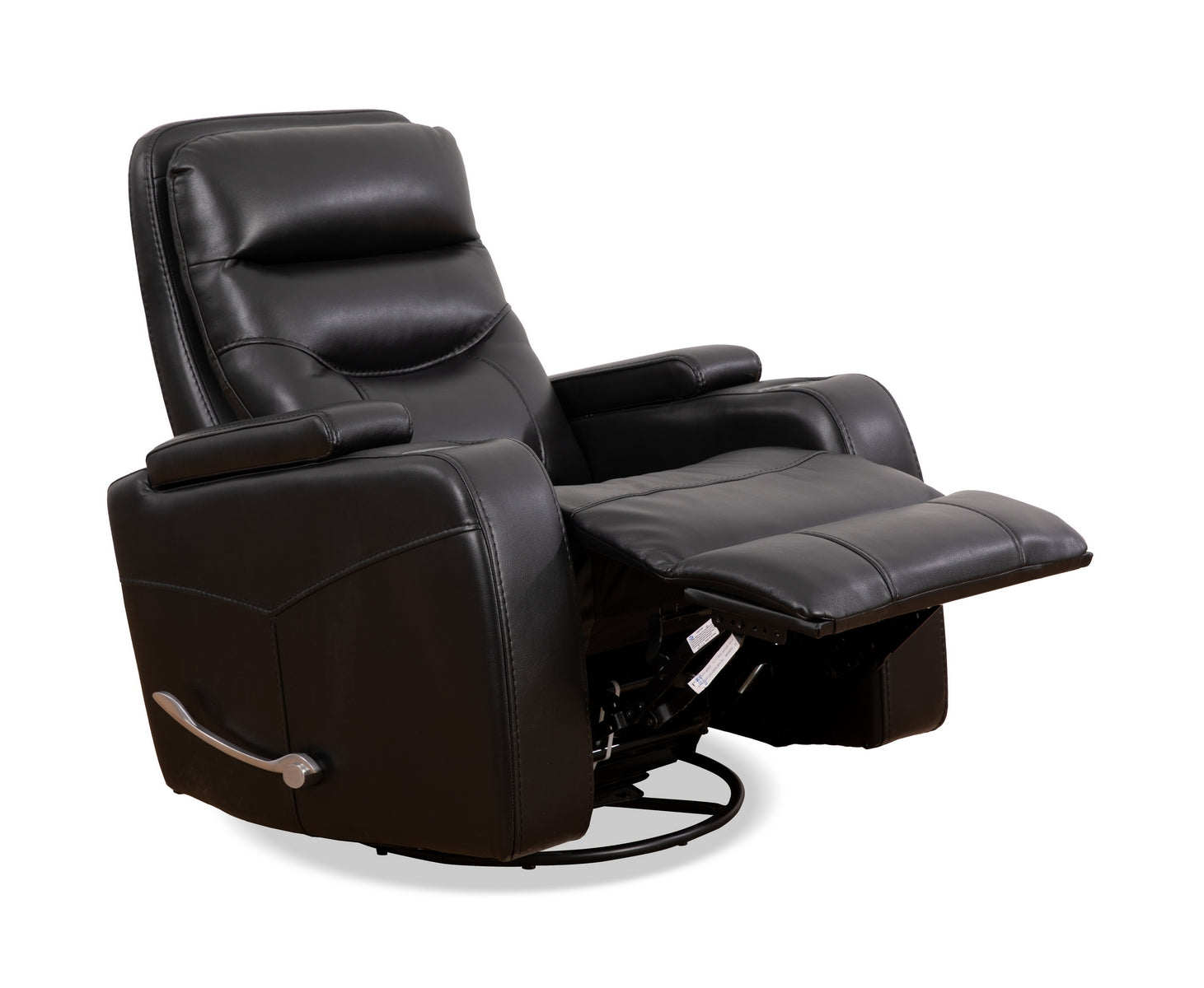 Black Eclipse Storage Recliner Chair - Comfortable Lift Recliner with Hidden Storage Compartment | Perfect for Living Room, Home Theater, and Elderly Relaxation