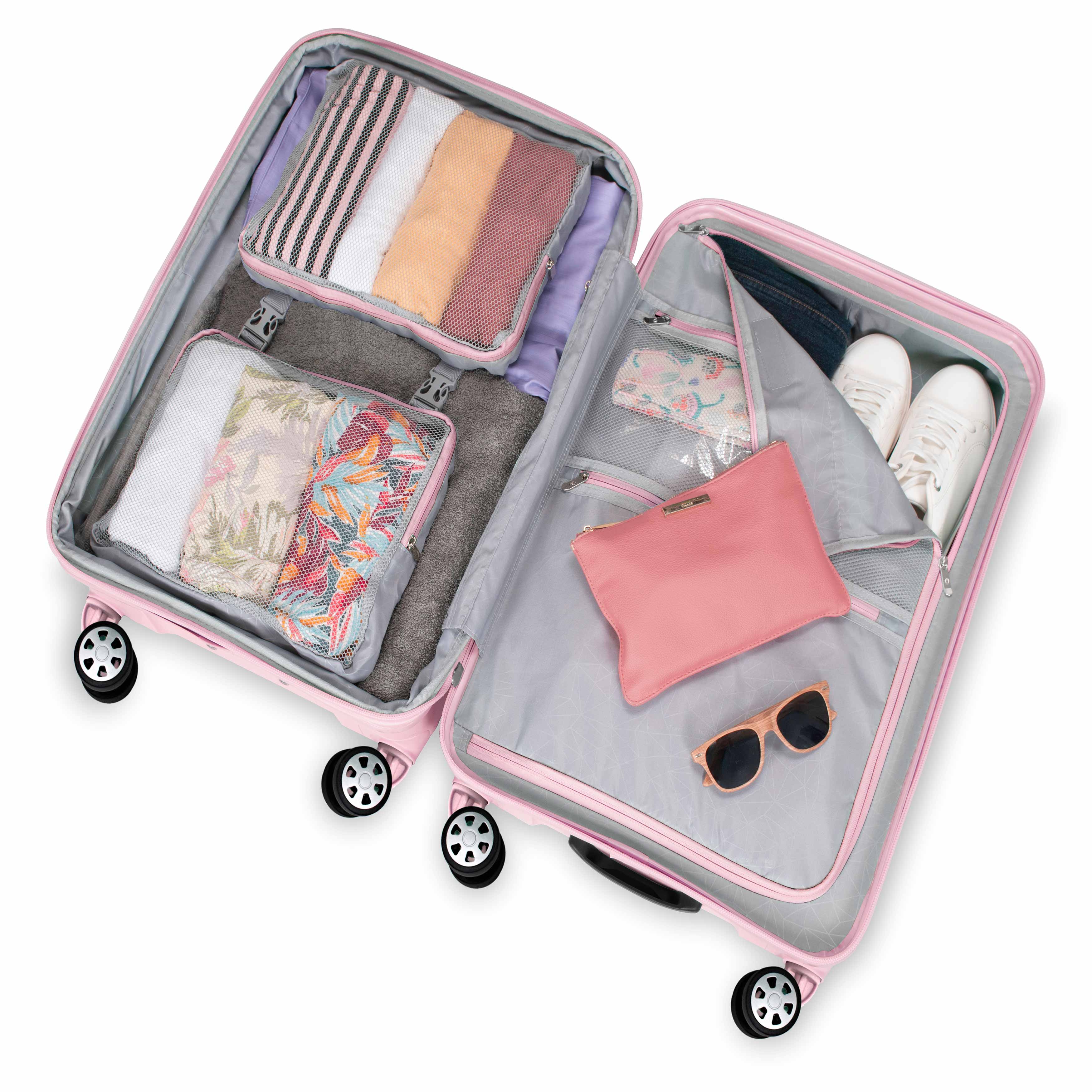 Pagosa 2-Piece Expandable Spinner Luggage Set with TSA Lock - Lightweight Durable Suitcase for Travel, Business Trips & Family Vacations