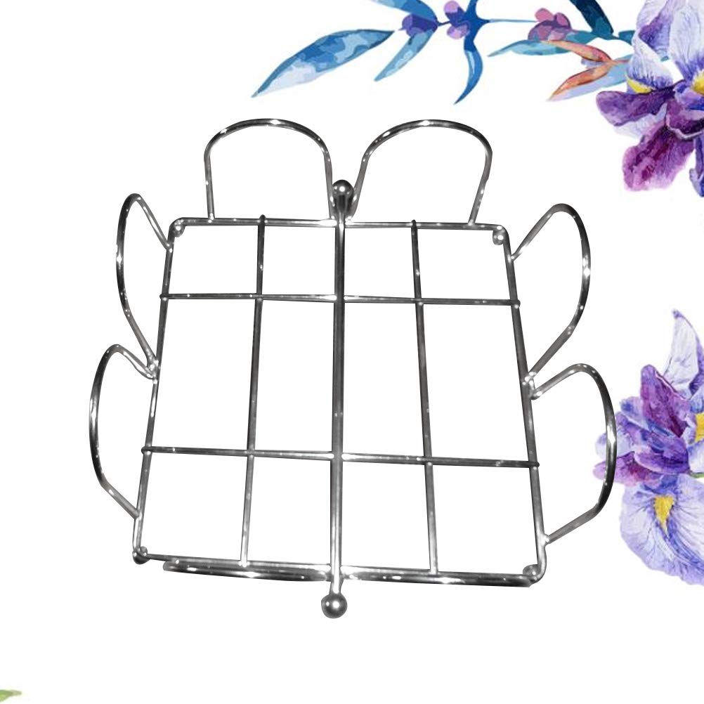 Iron Paper Towel Holder & Napkin Dispenser - Durable Cut-Out Design for Kitchen, Restaurant & Bathroom Organization | Cabilock Tissue Stand for Home & Office Use