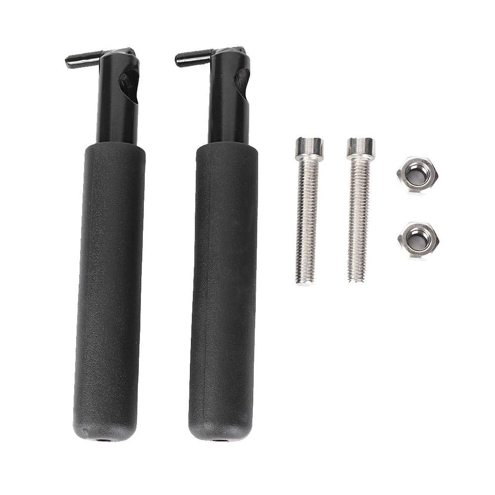 Qiilu Car Pedal Accessories - Heavy Duty Aluminum Alloy Foot Pegs for Jeep Wrangler JK & JL (2007-2017) - Perfect for Off-Roading, Camping & Outdoor Adventures