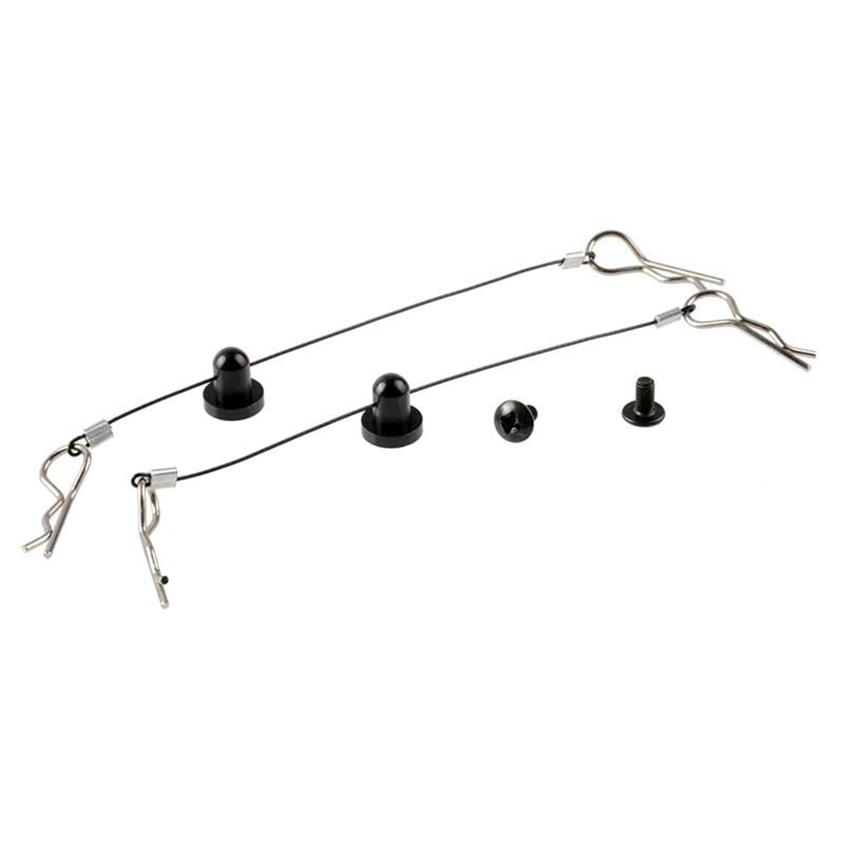 2PCS Anti-Loss Body Clip Retainer Screw Pin for 1/10 RC Car Parts - Compatible with Arram/Axial Models - Durable Wire Body Clips for RC Vehicles - Perfect for Off-Road Racing and RC Car Maintenance