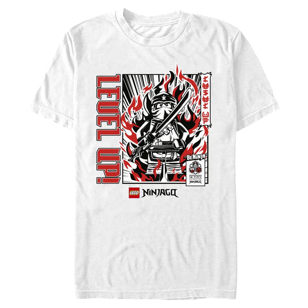 Lego Ninjago Level Up Ninja Men's Short Sleeve T-Shirt | Official Licensed Graphic Tee | Casual Gaming & Anime Fan Apparel