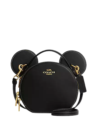 Coach Disney X Coach Mickey Mouse Ear Crossbody Bag - Stylish & Playful Disney Accessory for Women | Perfect for Theme Parks, Parties & Everyday Use