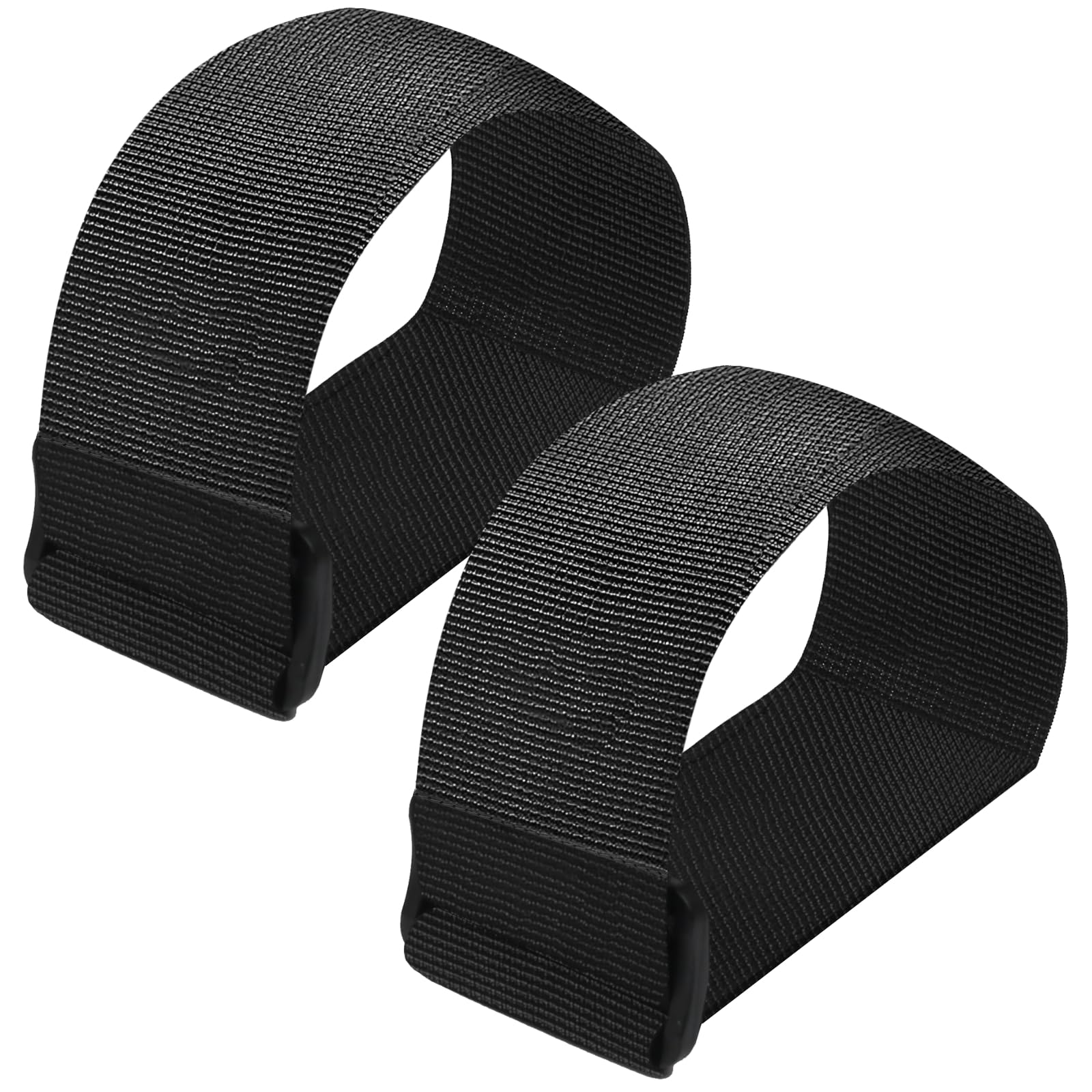 2 Pcs Leg Exerciser Traction Straps - Under Desk Elliptical Pedal Band for Seniors & Adults - Secure Stability for Electric Ellipse Equipment - Foot Peddler Exercise Machine for Home, Office & Gym Use - Improve Circulation & Mobility While Sitting
