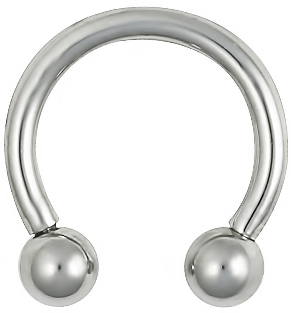 16G 8mm Surgical Steel Internally Threaded Horseshoe Body Piercing Ring - Hypoallergenic Nose, Lip, Eyebrow Jewelry for Men & Women - Perfect for Everyday Wear & Piercing Healing