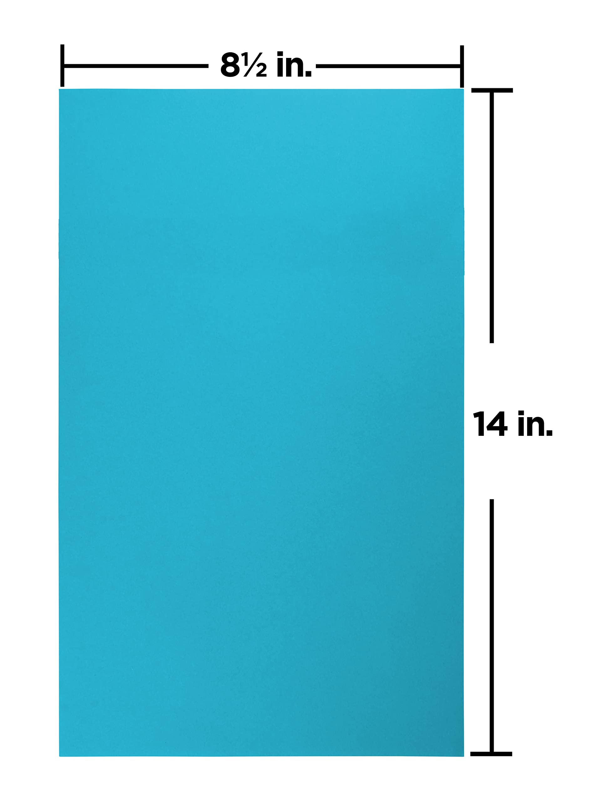 JAM PAPER Legal 65lb Cardstock - 8.5 x 14 Coverstock - 176 GSM - Blue Recycled Paper - 250 Sheets per Pack - Perfect for Business Cards, Invitations & Craft Projects