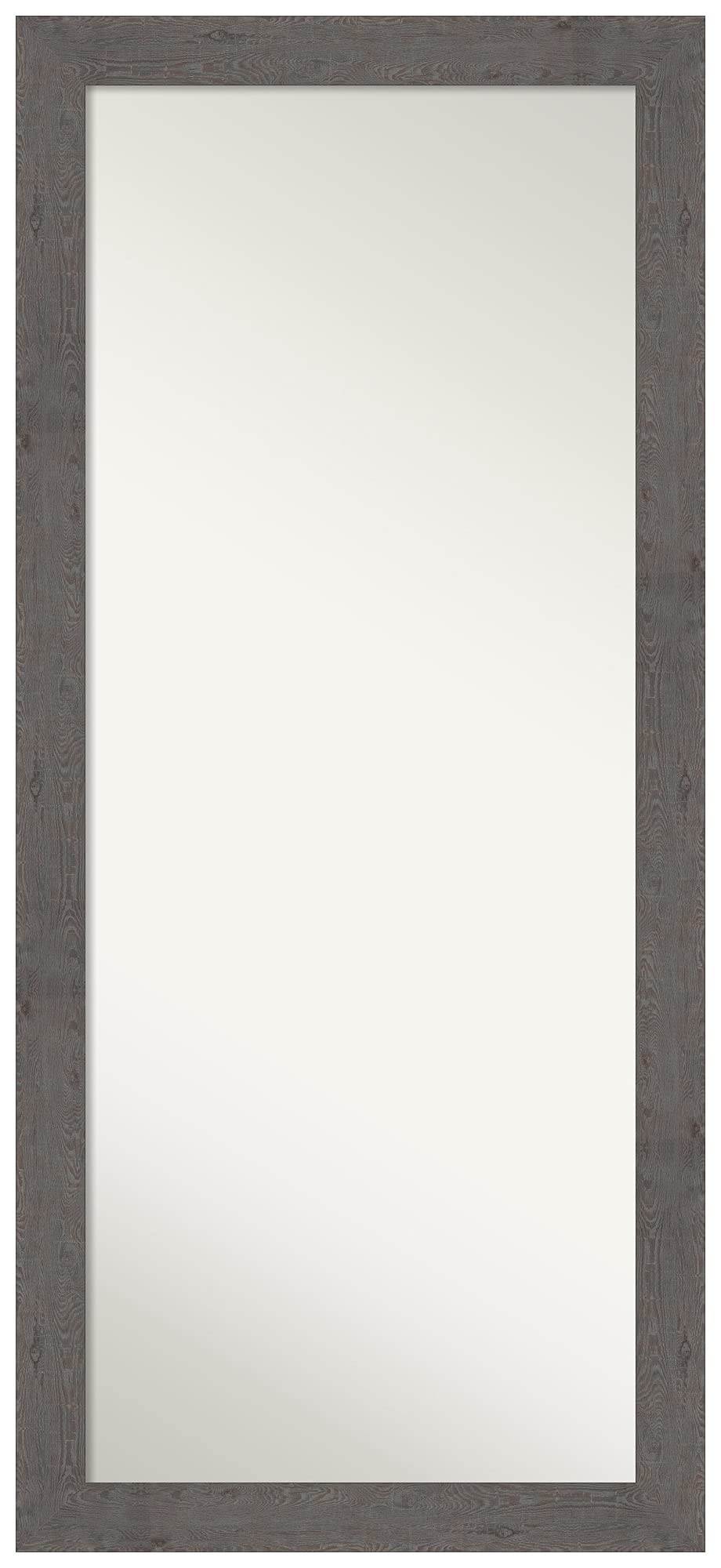 Amanti Art 66x30 Inch Rustic Grey Full Length Mirror - Free Standing or Wall Mounted Dressing Mirror with Farmhouse Frame - Perfect for Bedroom, Living Room, and Entryway Decor - Handcrafted in Wisconsin USA