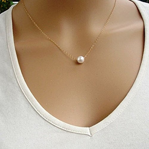 Chunky Gold Chain Necklace for Men & Women - Statement Pearl Choker Collar Pendant - Fashion Jewelry Gift for Birthday, Christmas, Party (One Size) | Perfect for Casual Wear, Date Night & Special Occasions