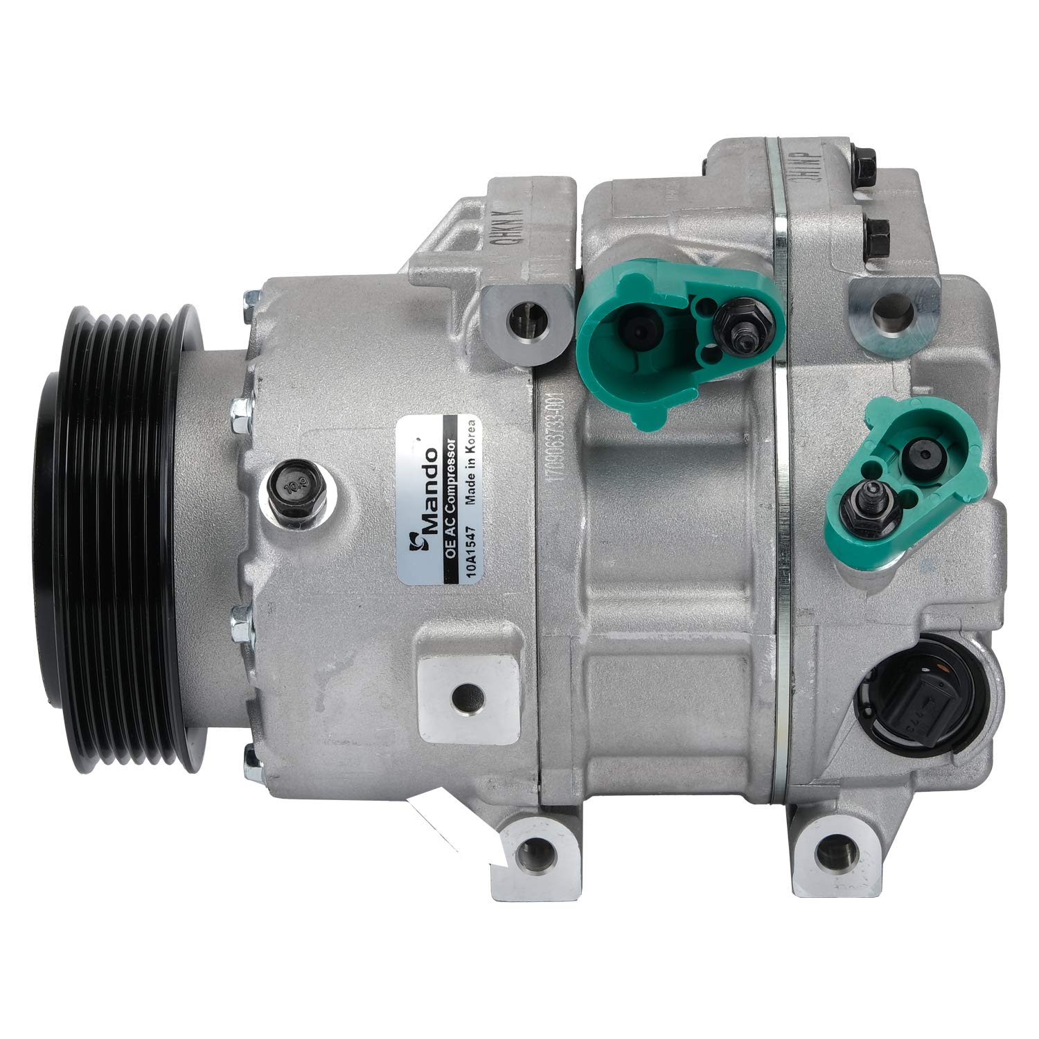 Original Equipment Mando 10A1547 AC Compressor with Clutch - Pre-Filled Oil | Compatible with Select Car Models | Perfect for AC System Repair & Maintenance