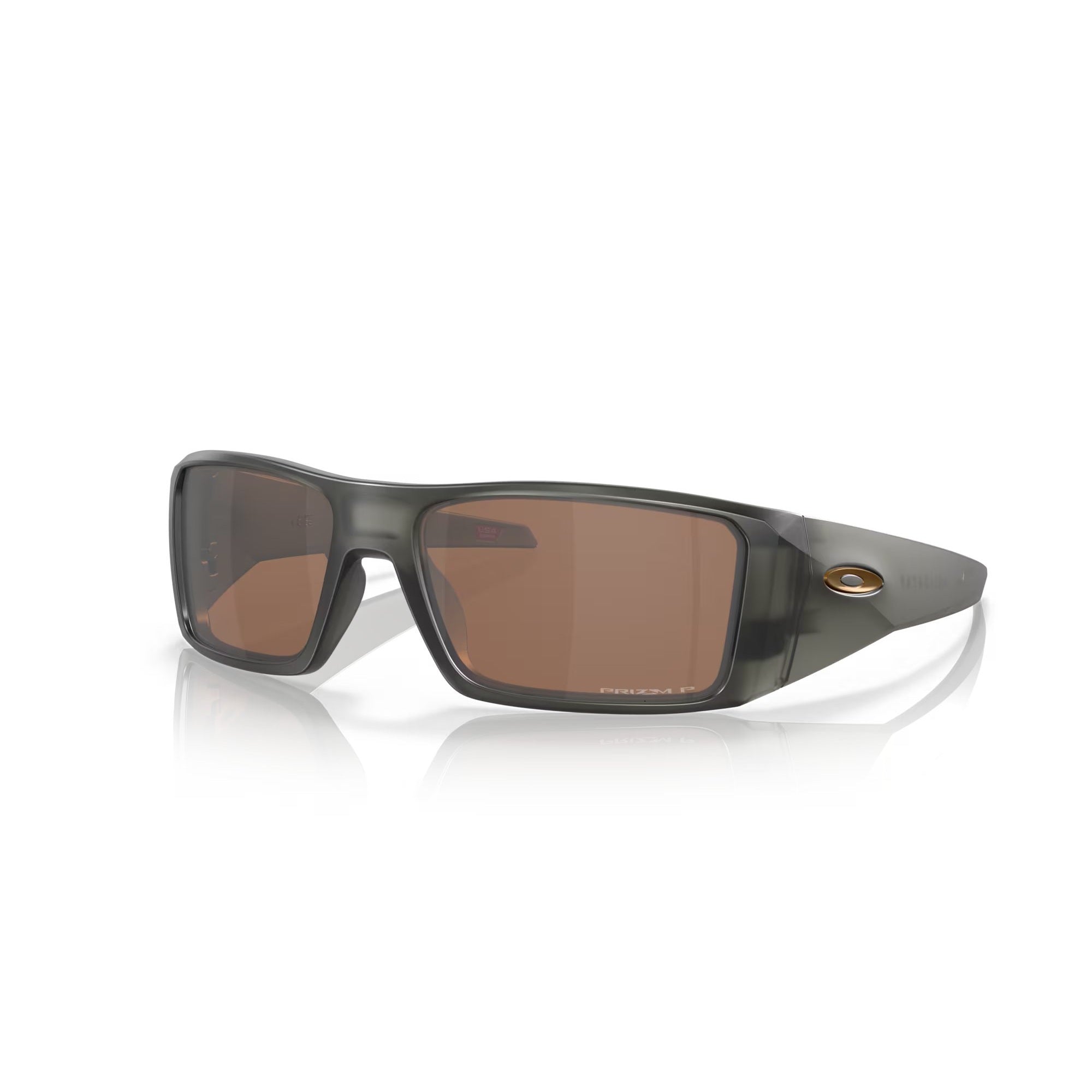 Oakley Heliostat Sunglasses - Matte Grey Smoke Lens - Polarized UV Protection - for Running, Cycling & Outdoor Sports