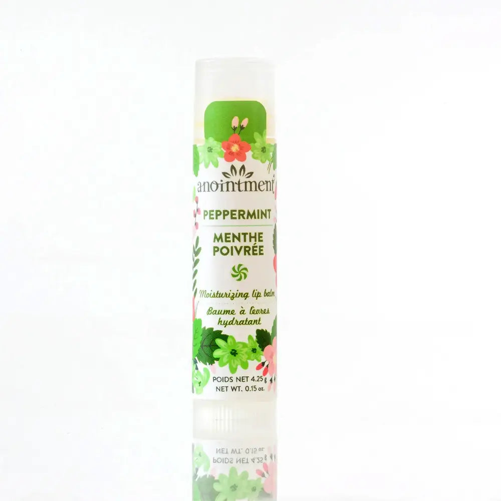Anointment Peppermint Lip Balm - Moisturizing & Soothing Lip Care for Dry, Chapped Lips - Perfect for Winter, Hiking & Daily Use