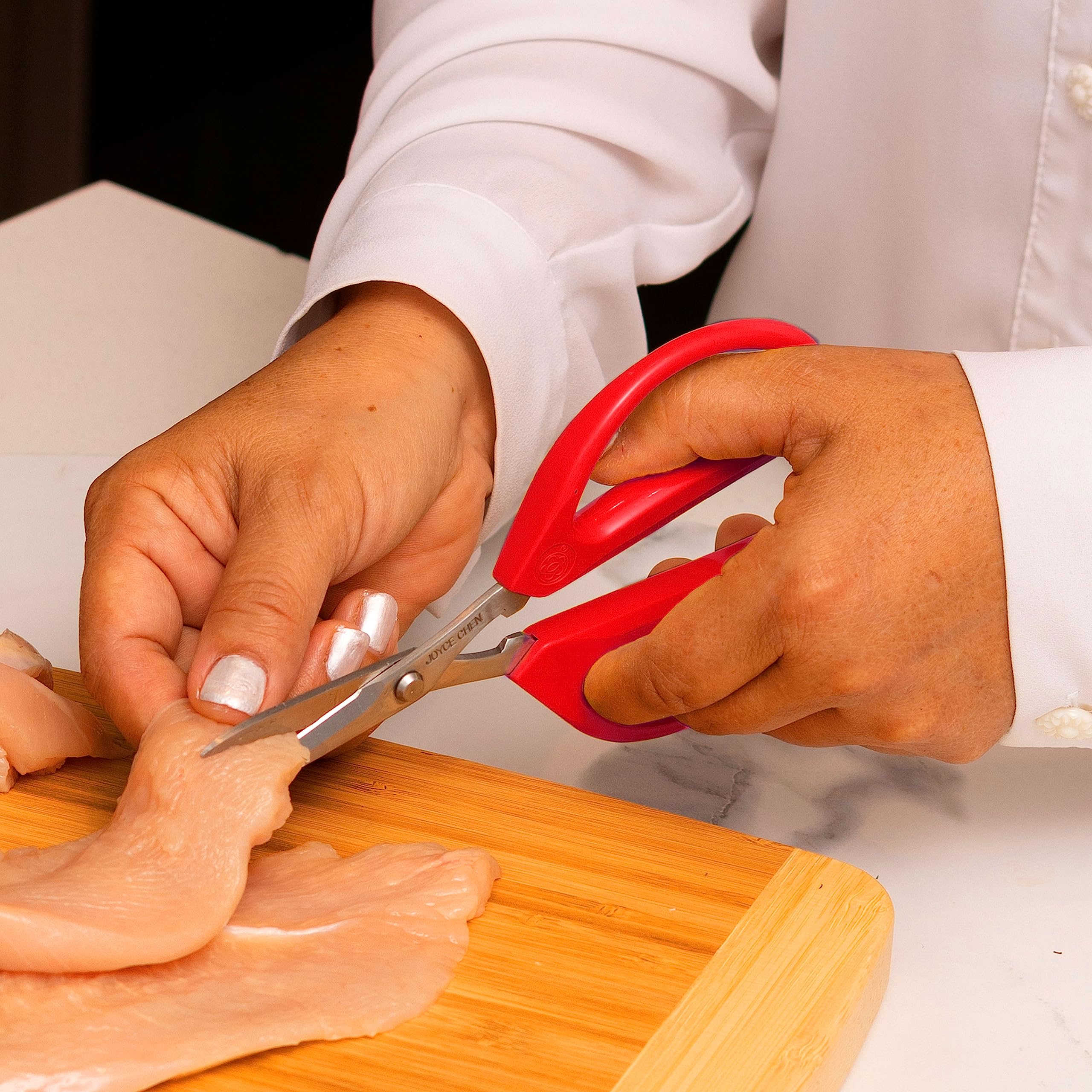 Joyce Chen Kitchen Scissors - All-Purpose Shears with Comfort Grip for Cooking & Crafting