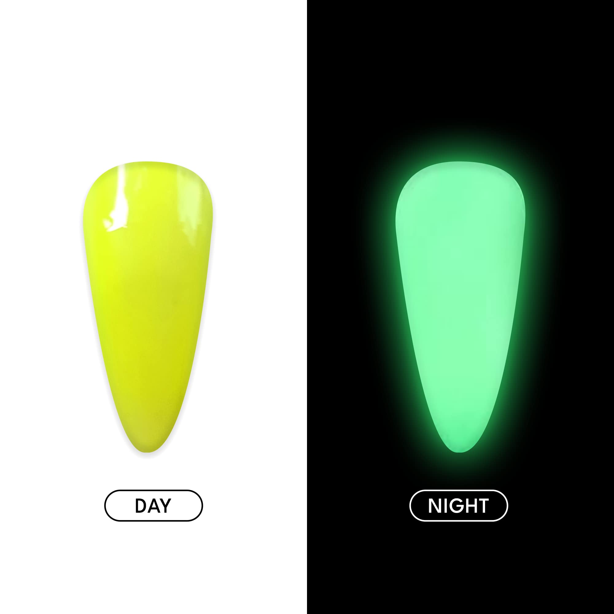 Savni Professional Fluorescent Gel Nail Polish Set - UV/LED Cured Manicure Kit (12ml, Lemon Green) for Salon & Home Nail Art | Long-Lasting & Vibrant Colors