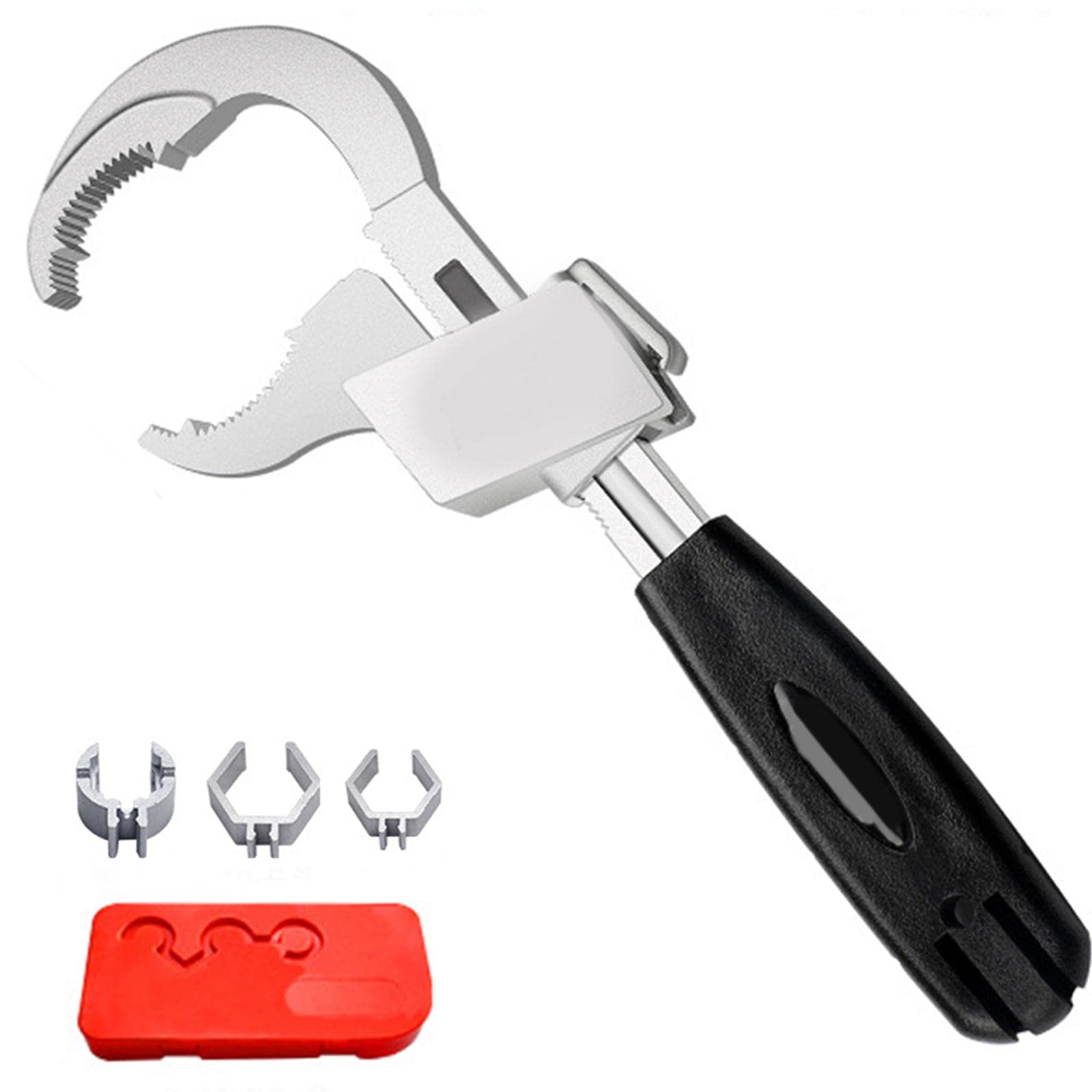 Jkapagzy Universal Adjustable Double-Ended Wrench Set - High Precision Crescent Wrench for Plumbing, Pipe Repair, and DIY Home Improvement | Portable Tool for Water Pipe Installation, Disassembly, and Maintenance