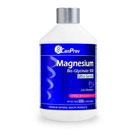 Canprev Magnesium 300 Liquid Blueberry 500ml - Premium Liquid Magnesium Supplement for Stress Relief, Muscle Recovery & Better Sleep - Ideal for Athletes, Fitness Enthusiasts & Busy Professionals