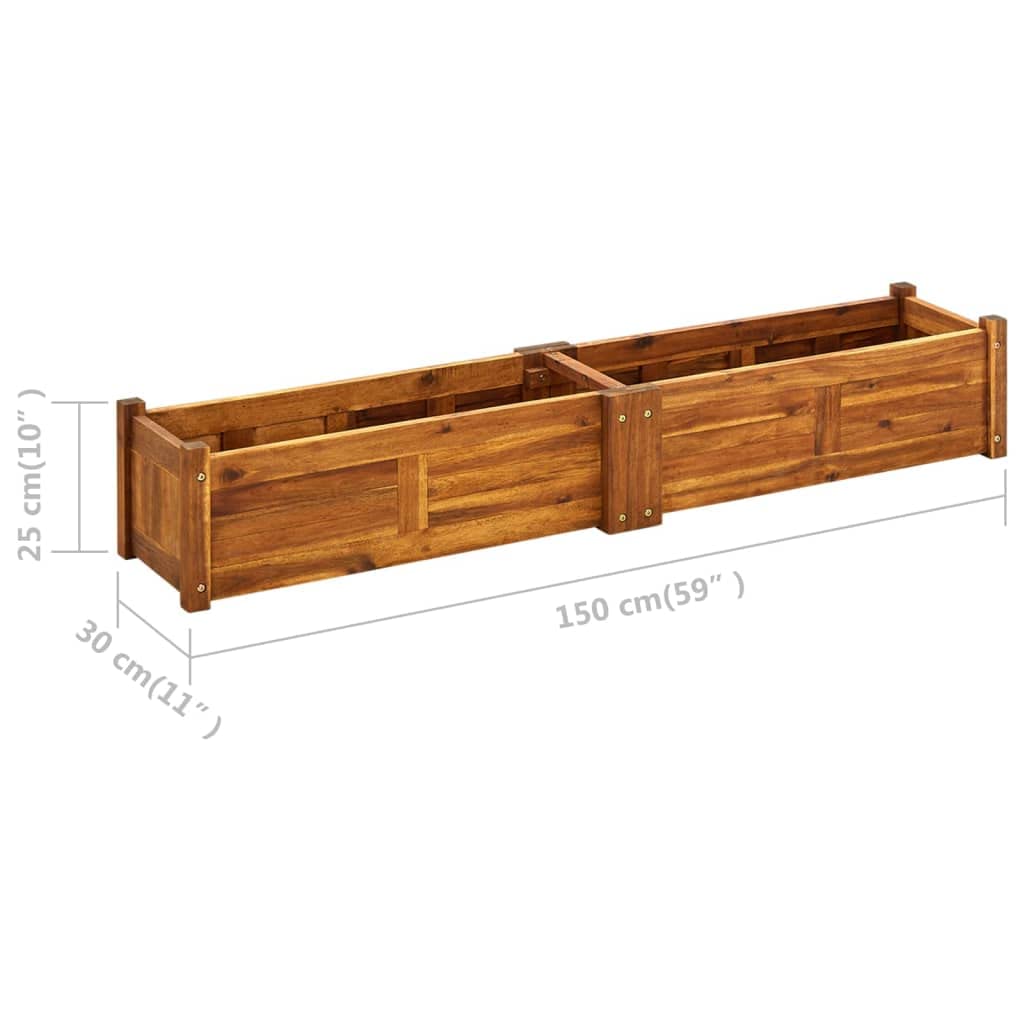Qiilu Raised Garden Beds for Plants - 24x48 Inch Rectangular Elevated Planter Box for Vegetables, Flowers, Herbs - Perfect for Patio, Backyard, Yard & Urban Gardening