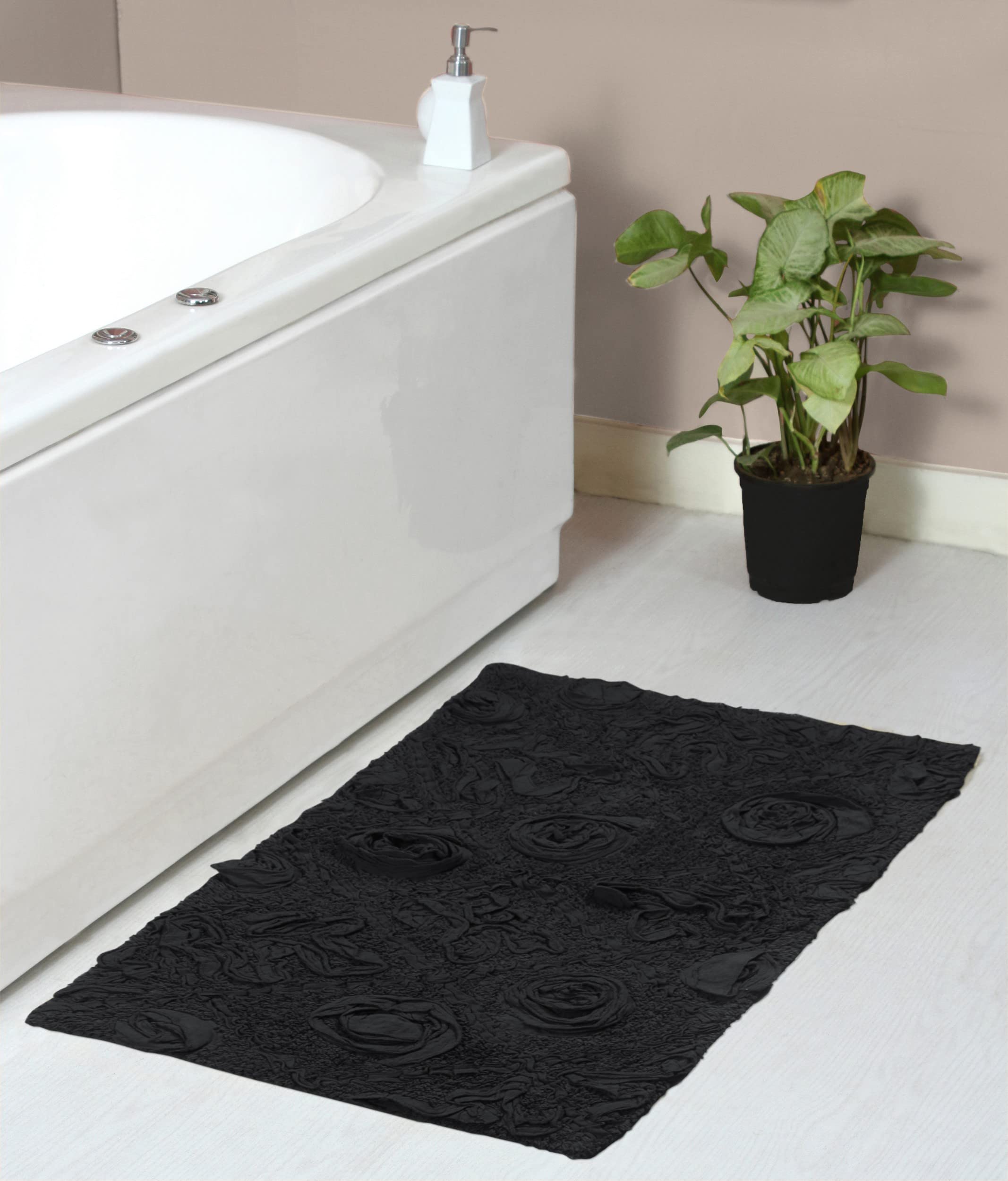 Home Weavers Modesto 100% Cotton Bath Rug Set - Ultra Soft & Absorbent Non-Slip Bath Mat (21