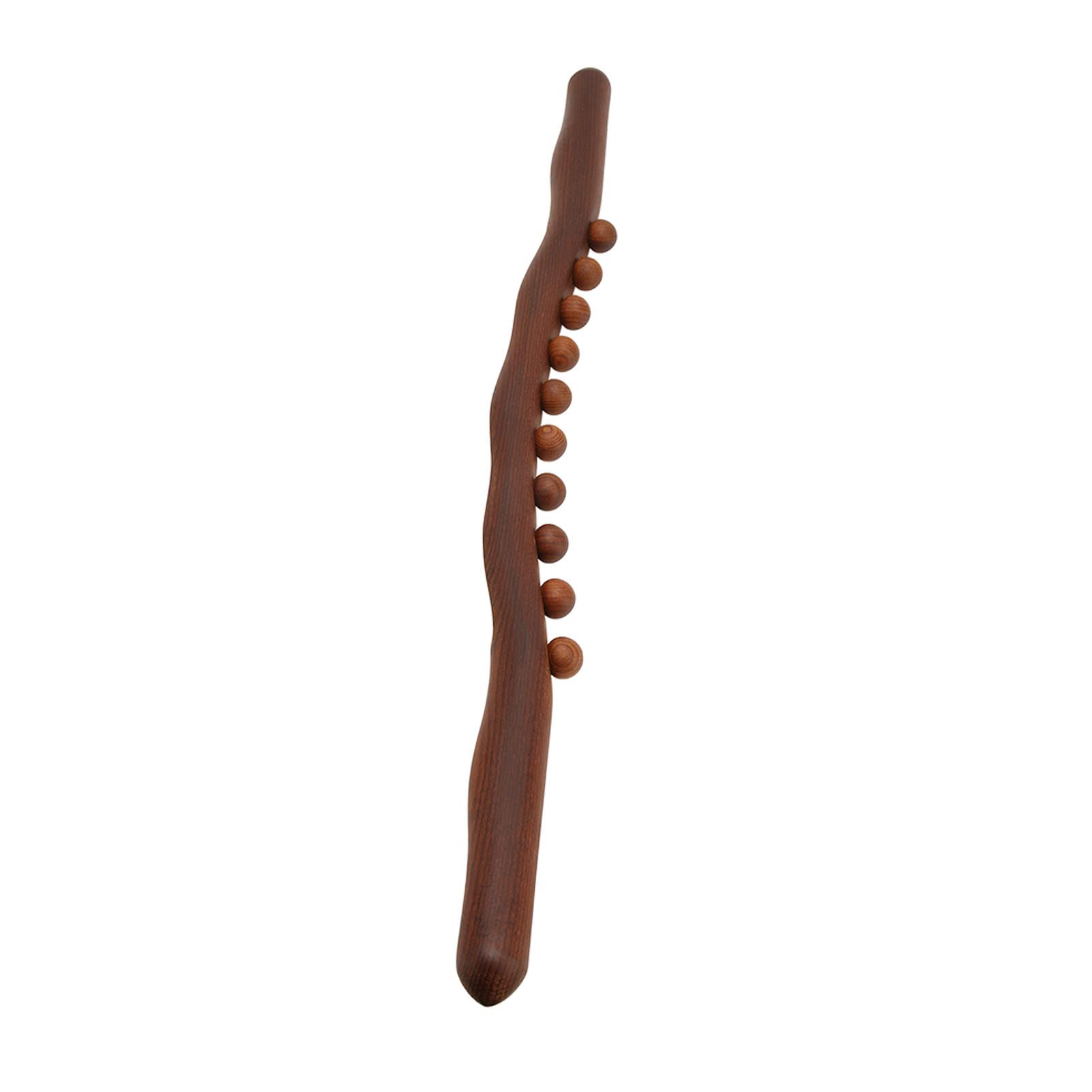 Premium Wooden Scraping Stick - Glossy Durable Massage Tool with 10 Acupressure Dots for Shoulder & Back Pain Relief - Perfect for Home Spa, Physical Therapy, and Self-Care Relaxation