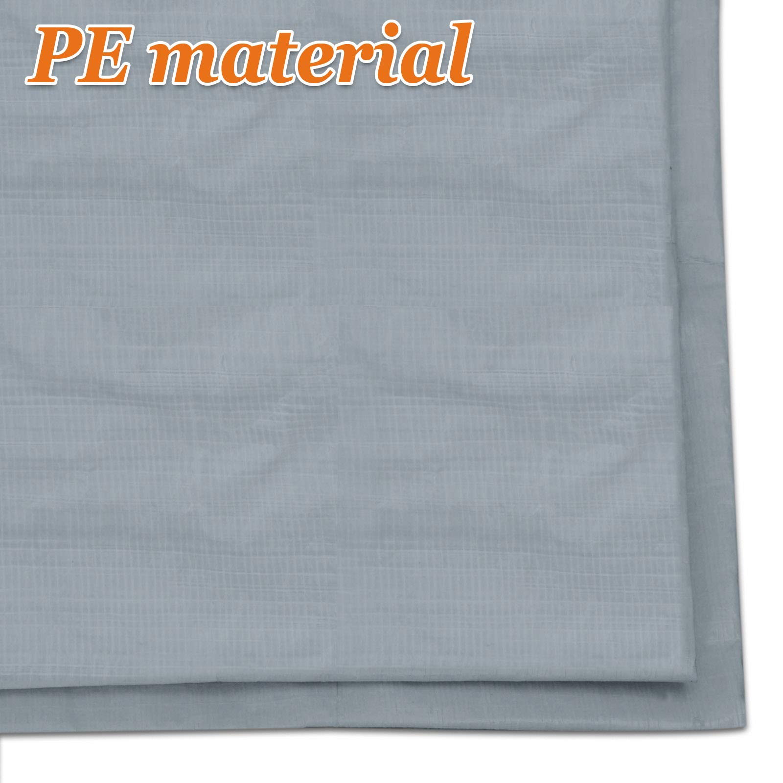 10x20 Replacement Canopy Roof Cover for Strong Camel Outdoor Carport - Durable Silver Weather Protection | Perfect for Patio, Backyard, and RV Shelter