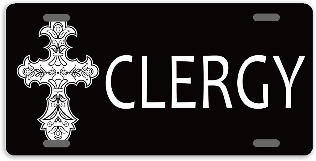 DKISEE Jesus Cross Clergy License Plate Cover - 12