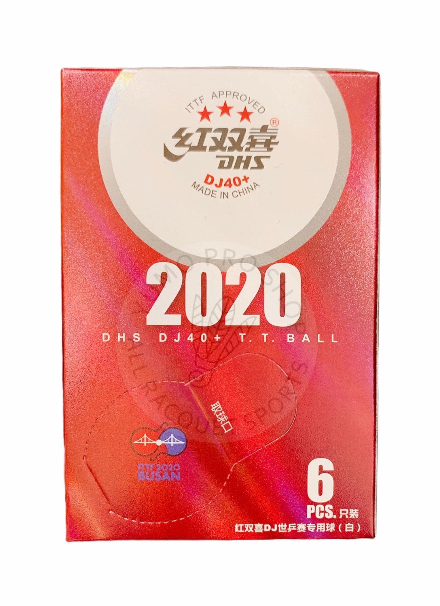 DHS DJ40+ 3 Star ITTF Approved Table Tennis Balls - Premium White Ping Pong Balls for Professional & Recreational Play - Perfect for Tournaments, Training & Home Games