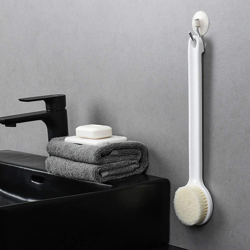 MosQuick® Soft Bristle Bath Brush with Long Handle - Exfoliating Back Scrubber for Men & Women | Shower Loofah Body Brush for Deep Cleansing & Skin Care | Perfect for Bath, Shower, and Spa Relaxation