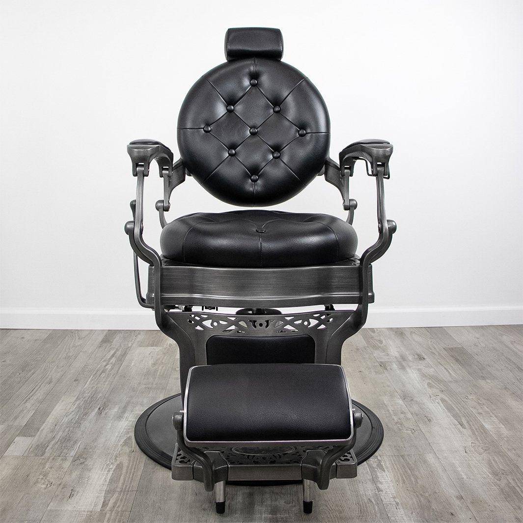 Professional Barber Chair for Salon & Home Use - Heavy Duty Hydraulic Styling Chair with Adjustable Height & Reclining Backrest - Perfect for Haircuts, Shaves & Styling